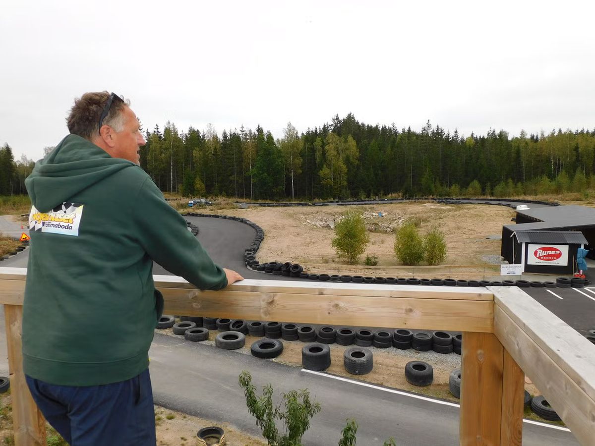 Utsikt över gokartbanan